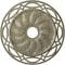 Ekena Millwork Loera Medallion (Canopies up to 6 1/4"), 26 5/8"OD x 4 1/2"ID x 1 3/8"P, Castle Stone Crackle CM26LOCSC - alternate 1